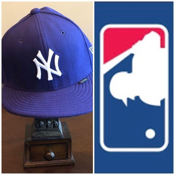 MLB - NWT - New York Yankees Royal Blue New Era 59Fifty Fitted Hat/Size 7.58 - Picture 1 of 16